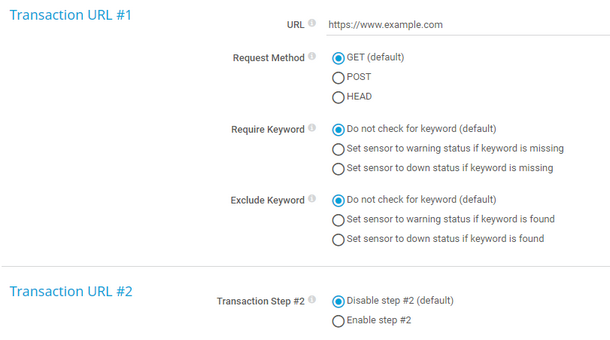 Transaction URL #x